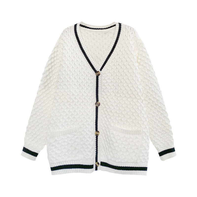 NO. 1637 OVERSIZED KNITTED CARDIGAN