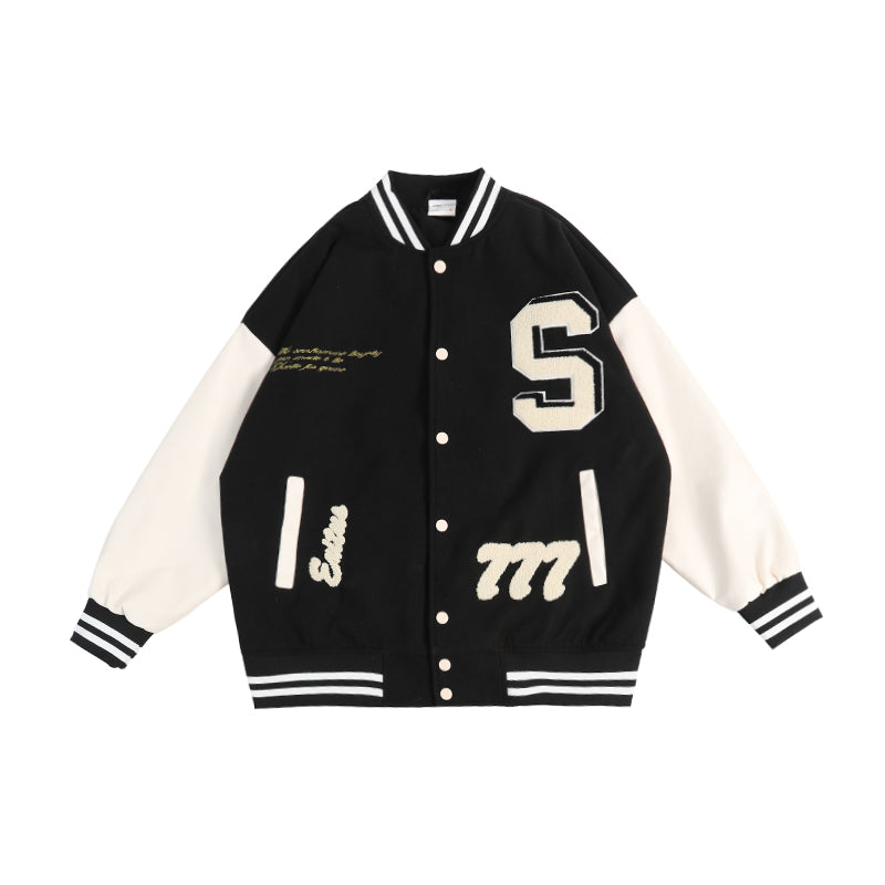 NO. 1518 QUILTED VARSITY JACKET