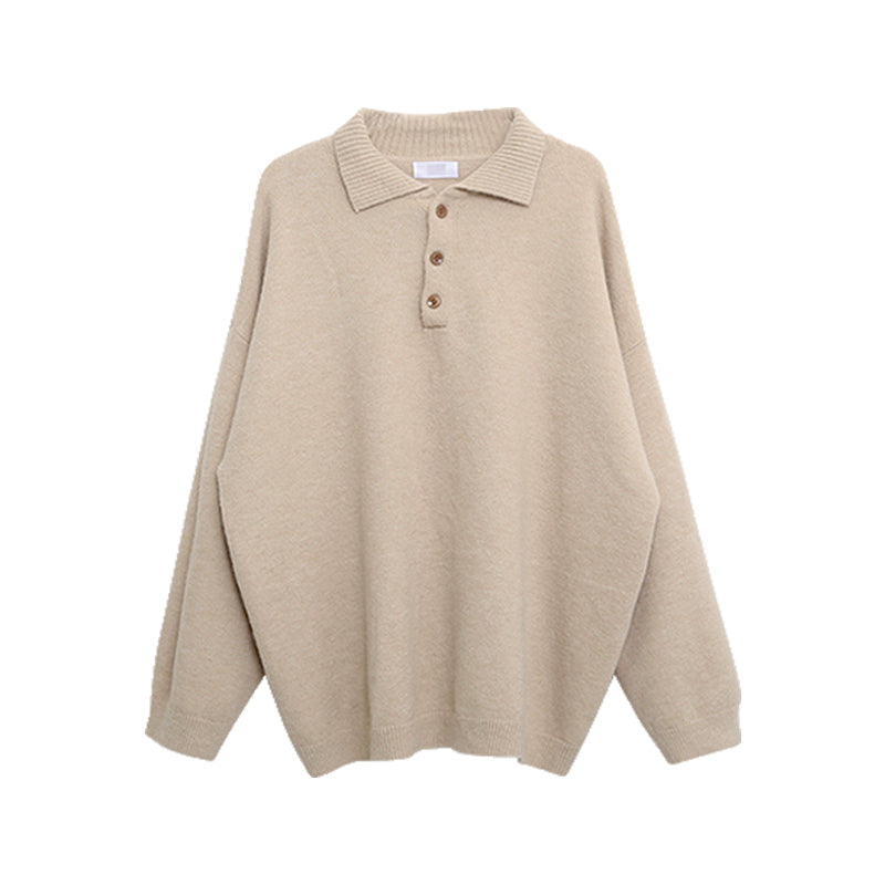 NO. 1562 OVERSIZED POLO SWEATER