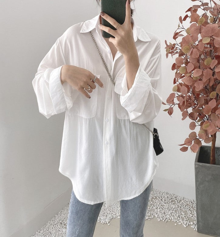 NO. 1483 OVERSIZED BUTTON UP