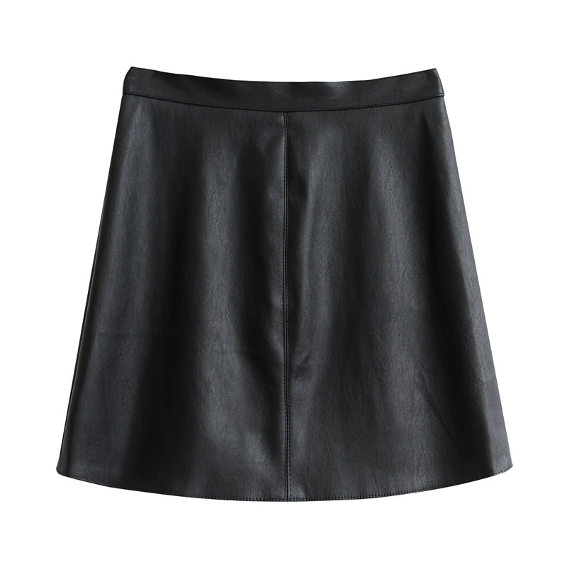 NO. 1405 LEATHER SKIRT